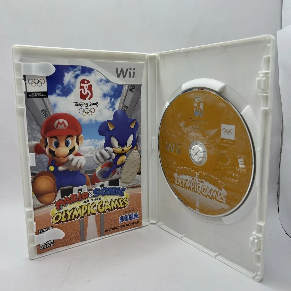 Mario & Sonic at the Olympic Games (Nintendo Wii, Beijing 2008) CIB w/ Manual